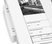 Faltung mit PVC-Heftstreifen