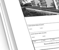 Faltung mit 25 mm Heftrand