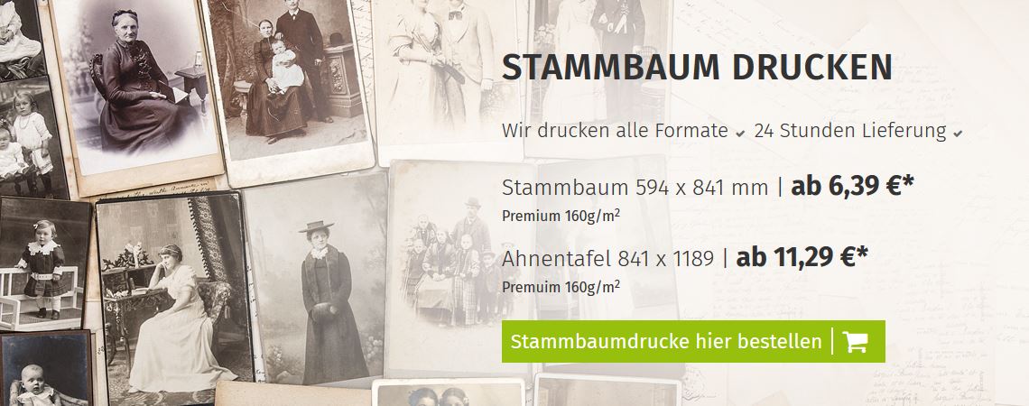 Stammbaum günstig drucken